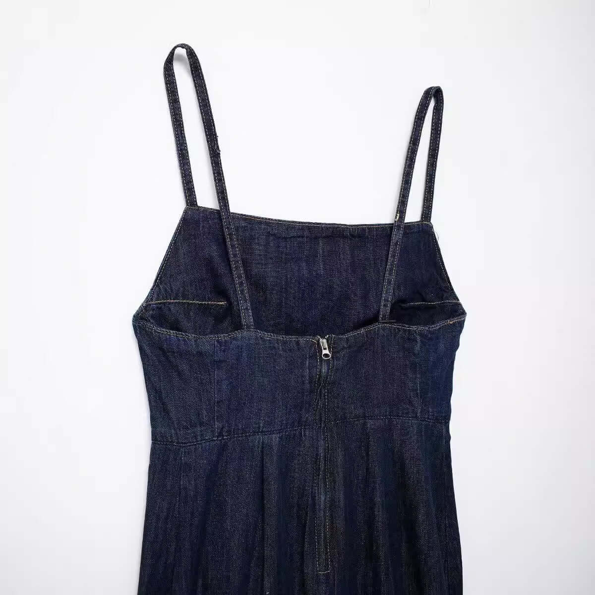 Women's street fashion denim camisole dress