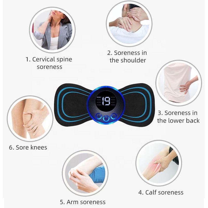 EMS Electric Pulse Neck Massager Cervical Massage Patch Back Sticker