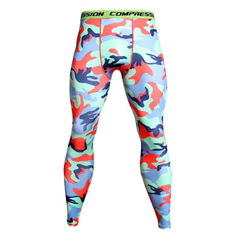 Pantalones de compresión de camuflaje para hombre Ropa ajustada Leggings para correr 