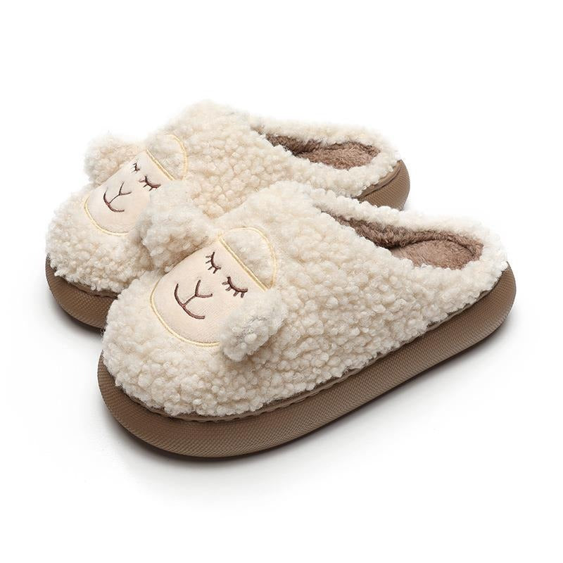 Autumn and Winter New Cotton Shoes Cute Little Sheep Thick Sole