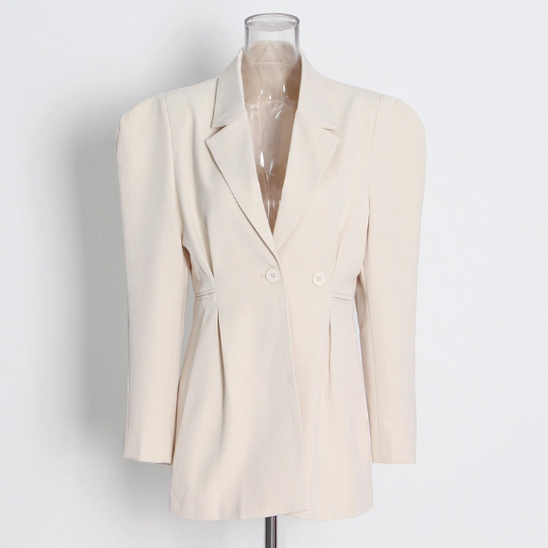 Full Sleeve Ladies Suit Coat Shoulder  Slim Suit Jacket