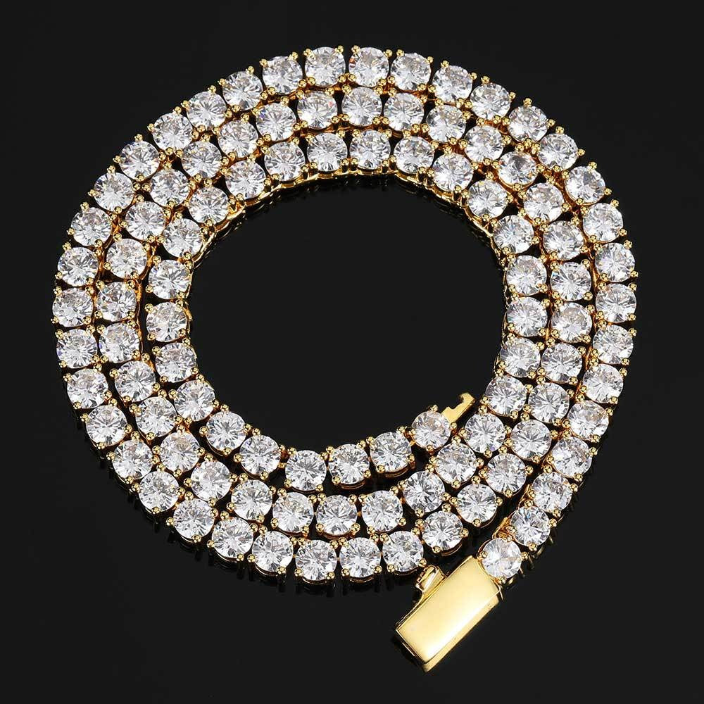 Stone Necklace Hip Hop Jewelry Full Diamond Men's Necklace