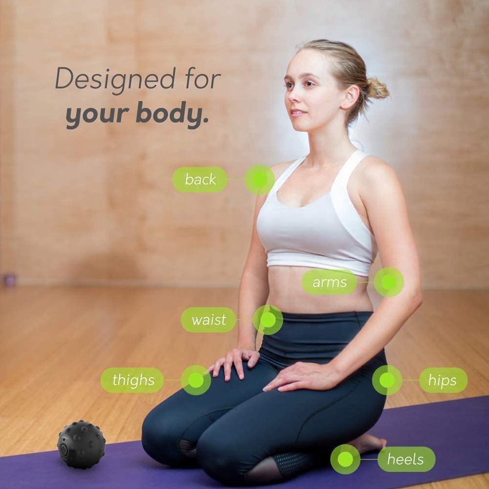 Waterproof Cheap Electronic Yoga Fitness Therapy Massage Ball with 4 Speeds Vibrating Massage Ball