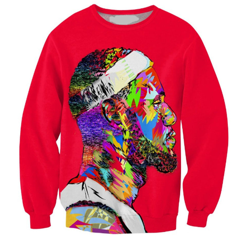 Mujer/hombre moda tie-dye sudadera con capucha pulóveres personaje Lebron James sudadera 3d gráfico cuello redondo