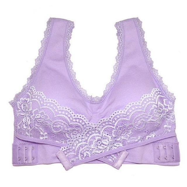 Lingerie Lace Solid Color Cross Side Buckle Without Rims.