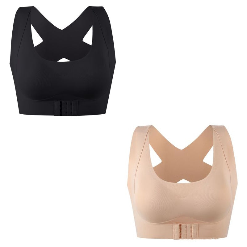 1pcs/2pcs/3pcs Women Bras For Women Push Up Bra Posture Corrector Bralette Front Closure