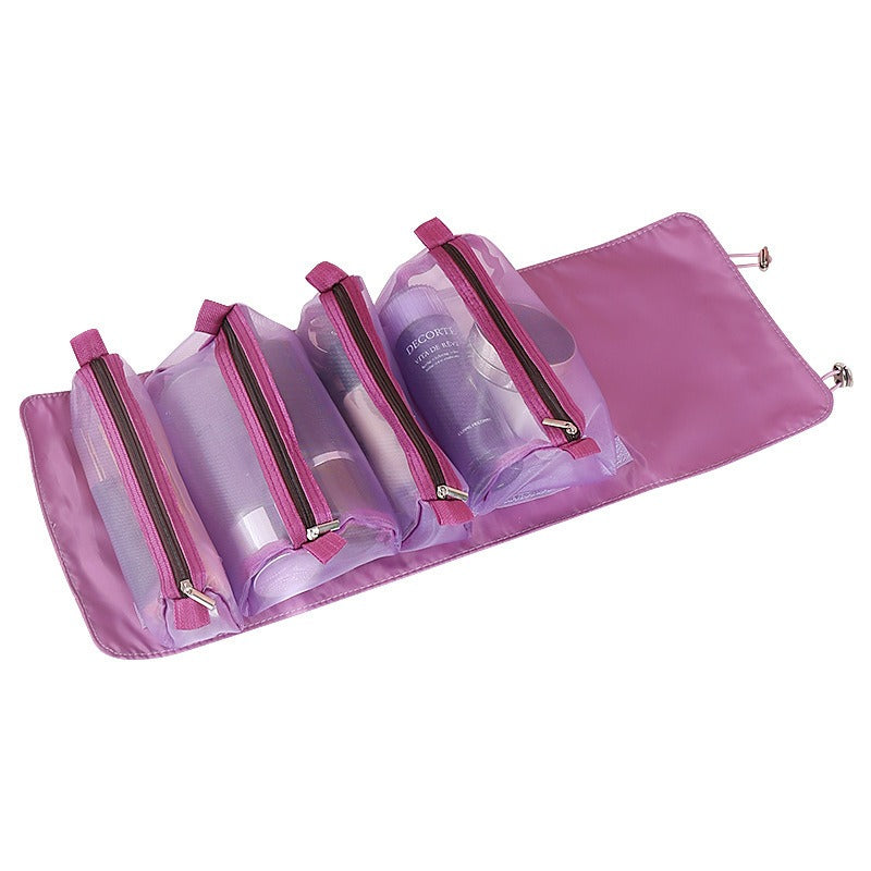 Detachable Cosmetic Bag Portable Large Capacity 4 in 1 Makeup Bags Portable