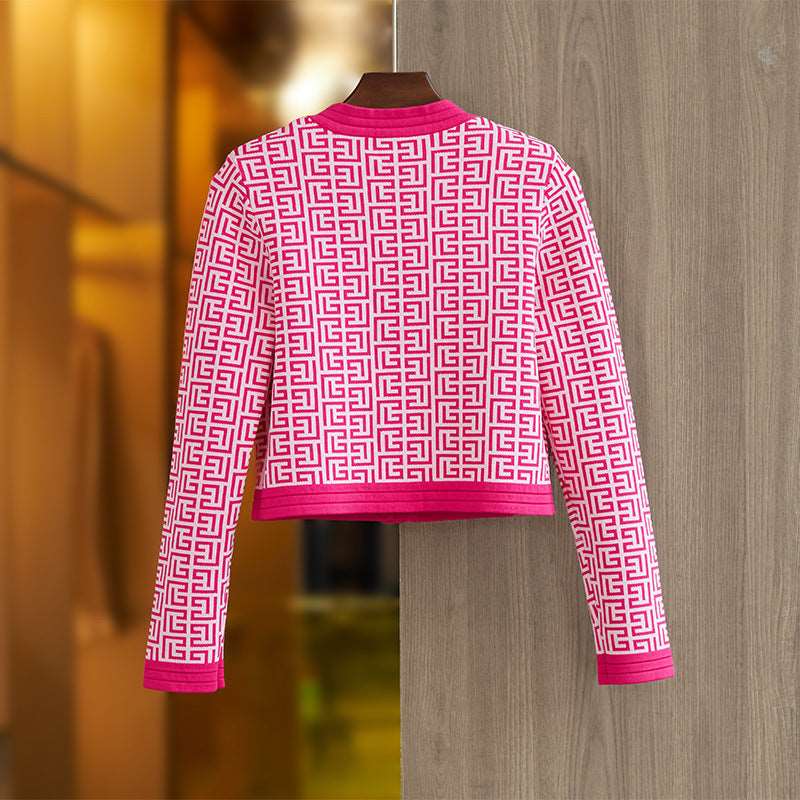 Autumn Coat Women's Single Wearing Mock Top Small V-Neck Sweater