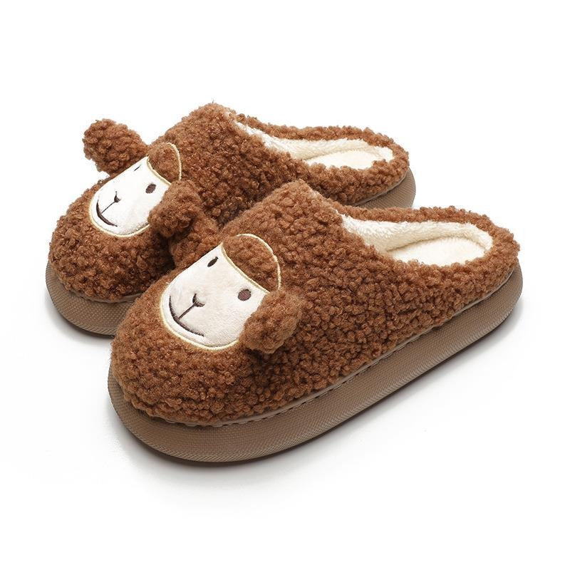 Autumn and Winter New Cotton Shoes Cute Little Sheep Thick Sole