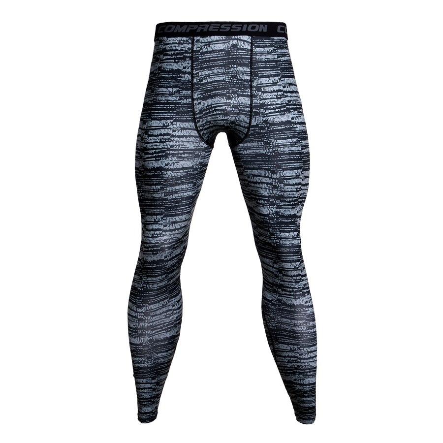 Pantalones de compresión de camuflaje para hombre Ropa ajustada Leggings para correr 