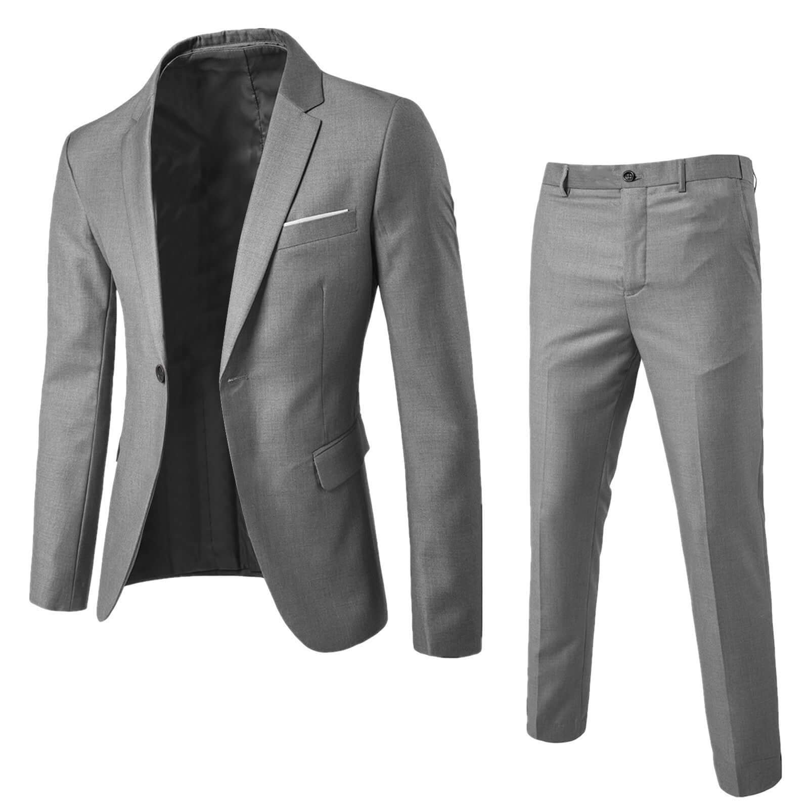 Men's two-piece suit business professional formal suit