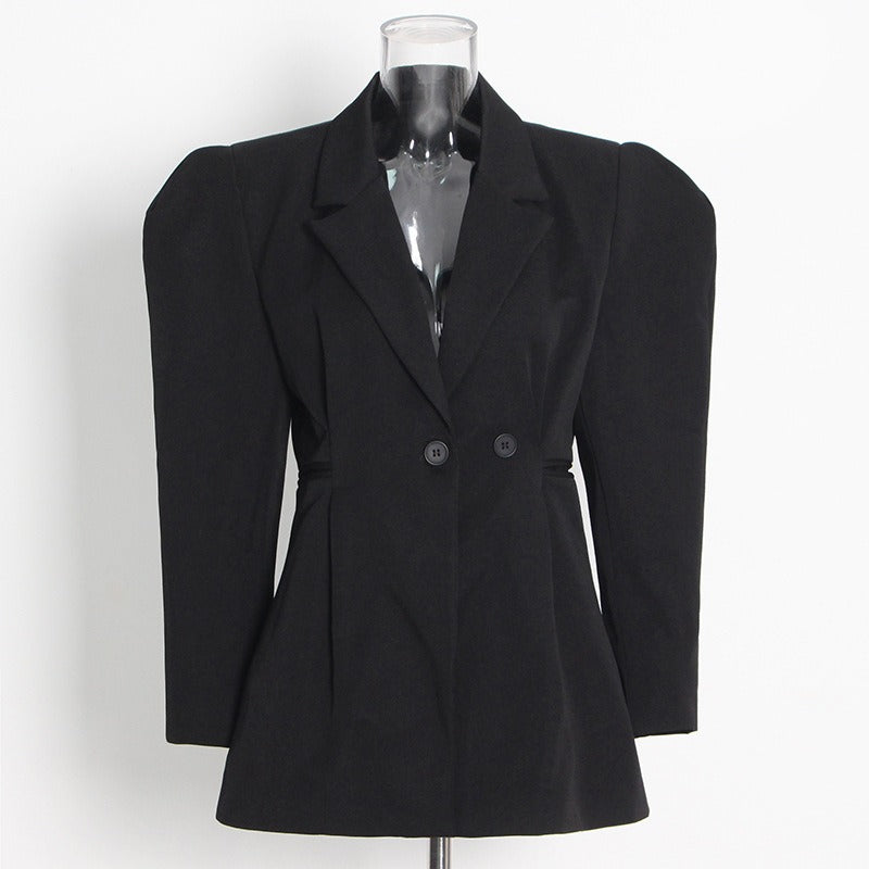 Full Sleeve Ladies Suit Coat Shoulder  Slim Suit Jacket