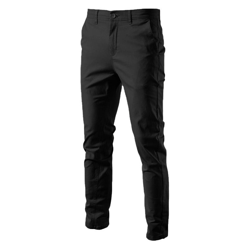 Nuevos pantalones informales de otoño para hombre, ropa transpirable para hombre, pantalones de algodón gruesos versátiles de negocios para jóvenes japoneses