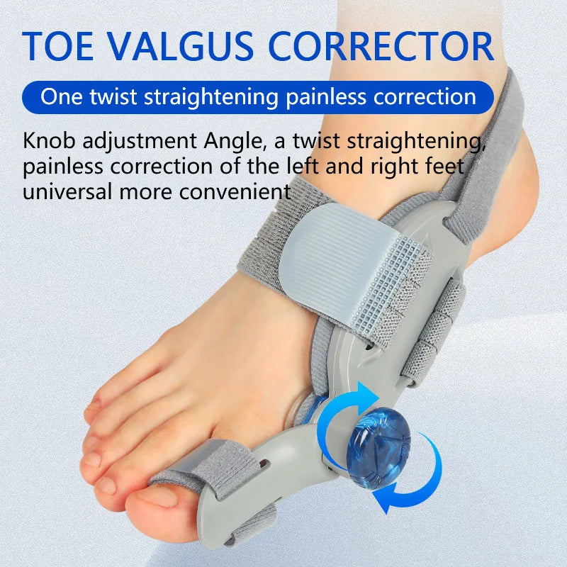 Bunion Corrector Unisex Foot Hallux Valgus Braces Rotatable Toe Separator Straightener Adjustable Pedicure Finger Toe Corrector