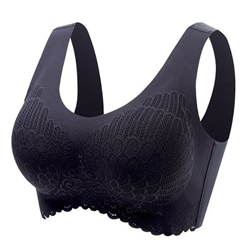 Seamless Bras For Women Lace Brassiere Push Up Bralette With Pad Vest