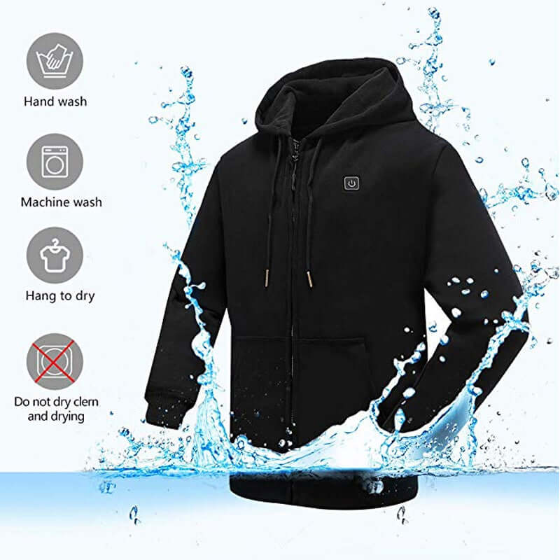 Heating hoodie heating jacket hooded sweatshirt power bank charging and heating hoodie