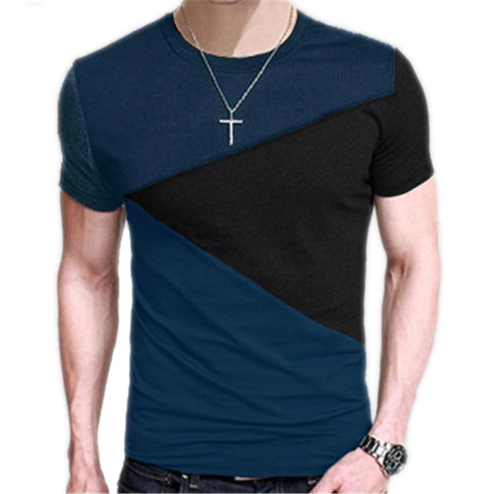 Camiseta para hombre Camiseta de manga corta con cuello redondo Slim Fit Casual