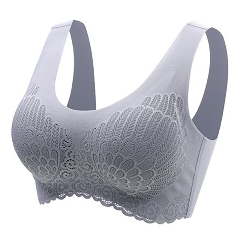 Seamless Bras For Women Lace Brassiere Push Up Bralette With Pad Vest