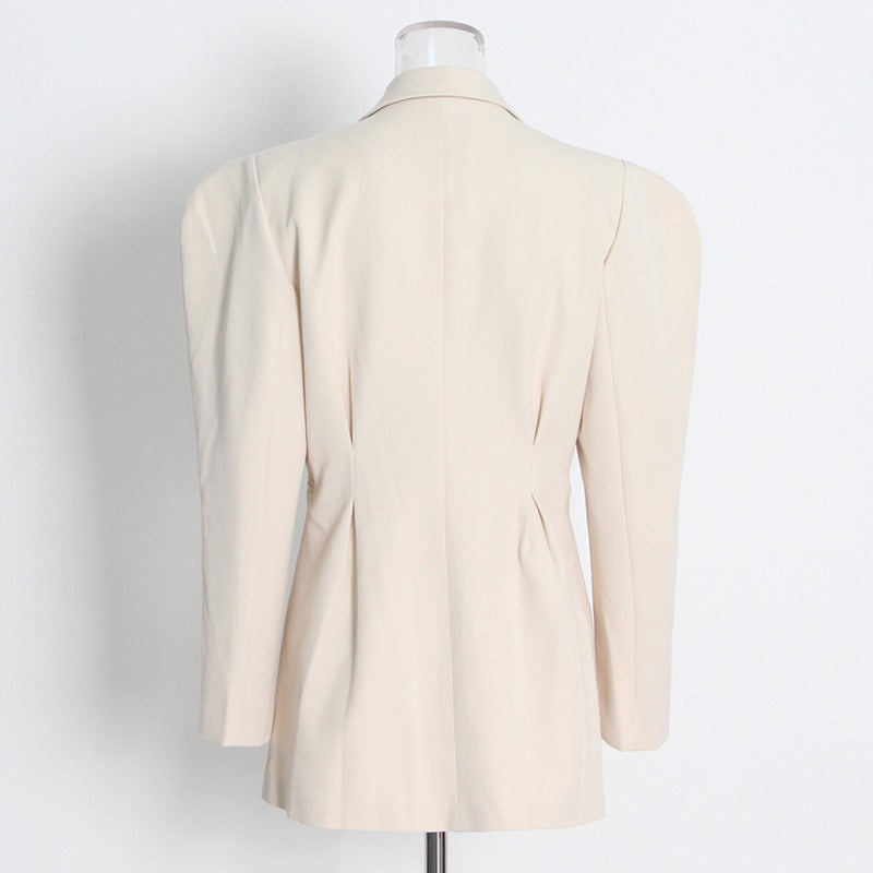 Full Sleeve Ladies Suit Coat Shoulder  Slim Suit Jacket