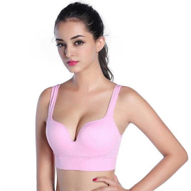 Women Sports Bra Racerback Seamless Wireless Bras