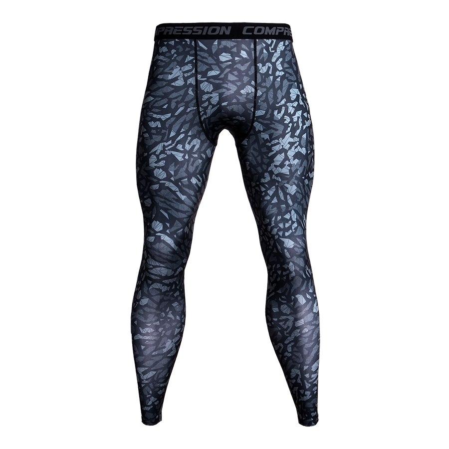 Pantalones de compresión de camuflaje para hombre Ropa ajustada Leggings para correr 