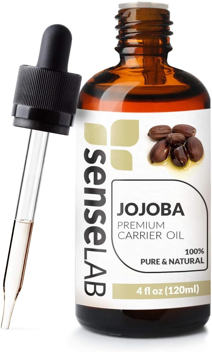 Aceite de Jojoba Natural -Aceite de Jojoba 100% Puro - Aceite de Jojoba prensado en frío - Aceite de Jojoba para el Cabello - Aceite de Jojoba para la Piel - Aceite de Jojoba para Uñas (120ml)