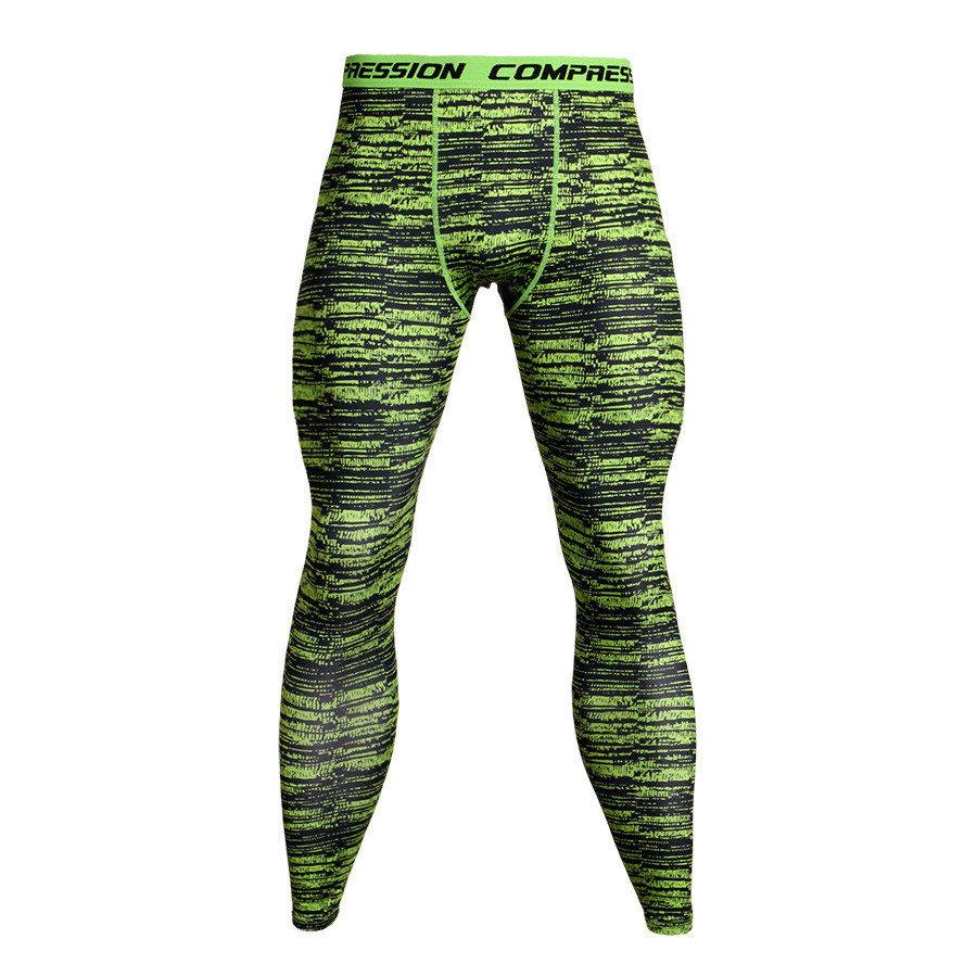 Pantalones de compresión de camuflaje para hombre Ropa ajustada Leggings para correr 