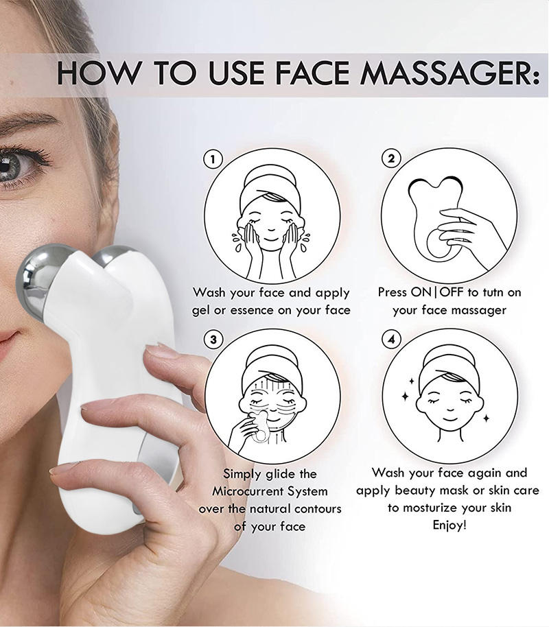 Face Micro Beauty Instrument Roller Instrument 3D Lifting And Tightening Facial Beauty