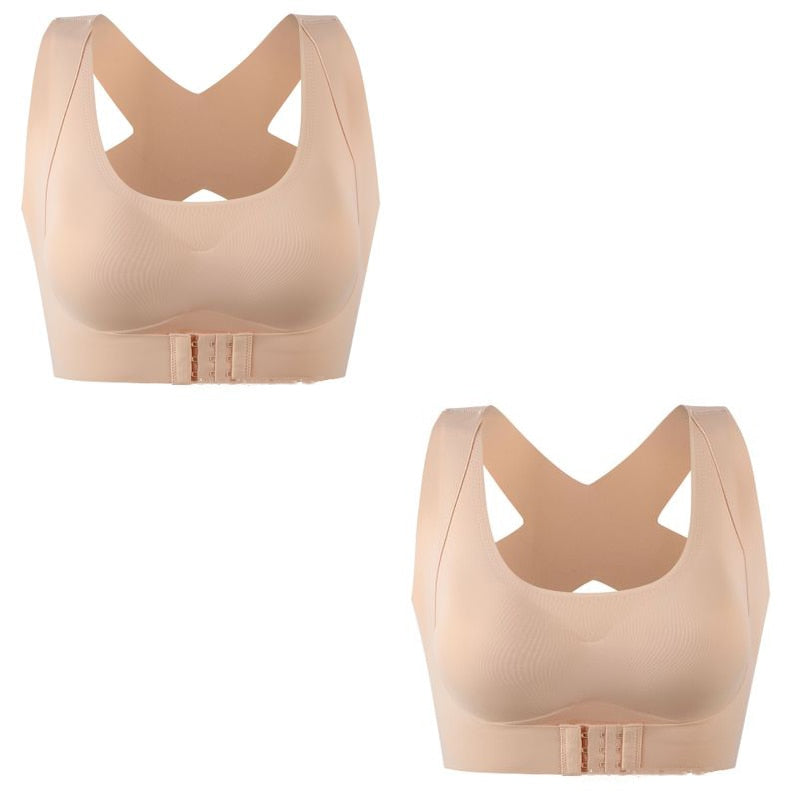 1pcs/2pcs/3pcs Women Bras For Women Push Up Bra Posture Corrector Bralette Front Closure