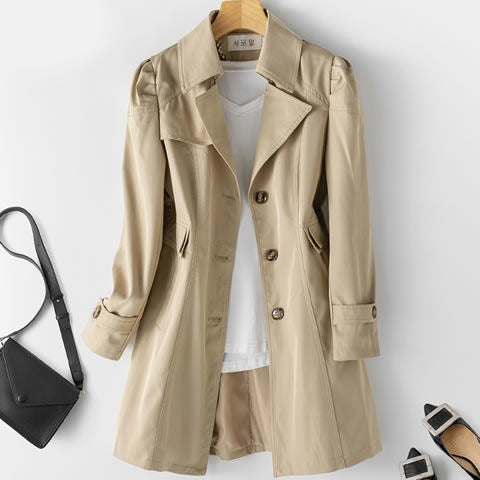 New Trench Coat for Women slim fit Korean version