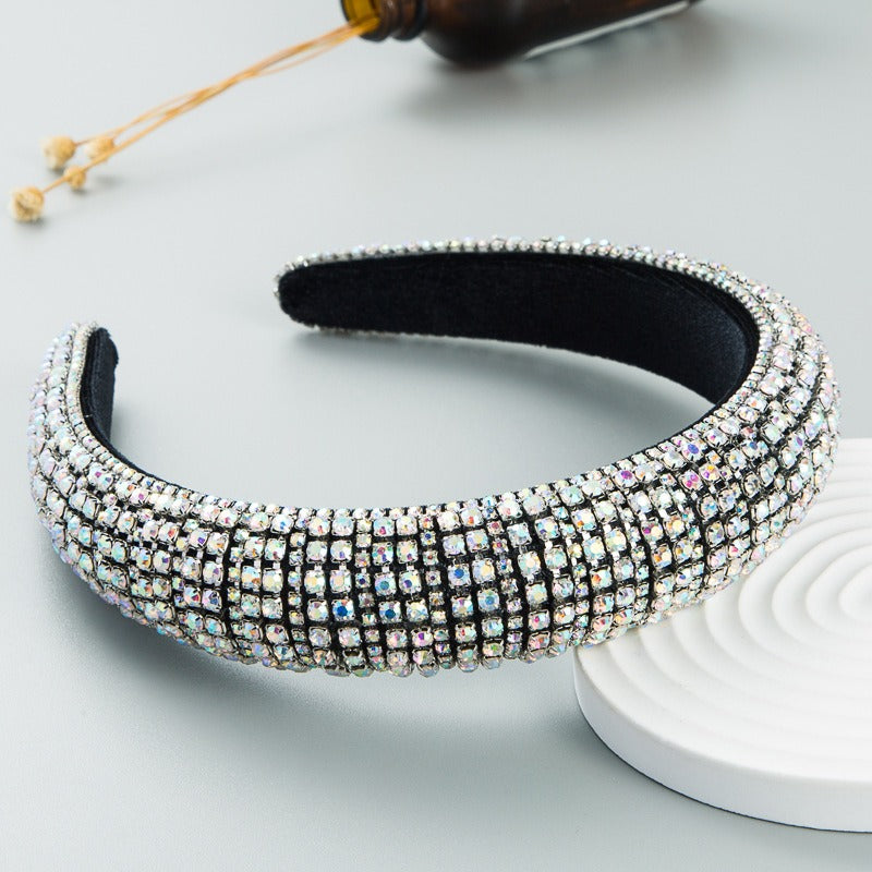 Baroque Hand Made Pearl Beading Gemstone Retro Luxury Hairbands