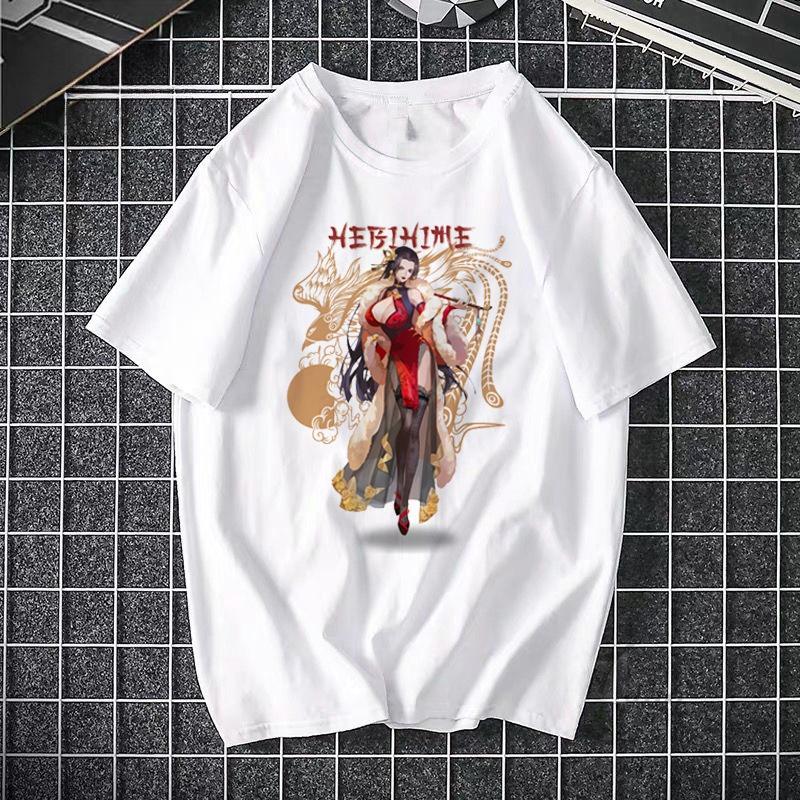 Camiseta estampada de ONE PIECE Pirate King Luffy de cuarto grado, camiseta fina de manga corta de Anime