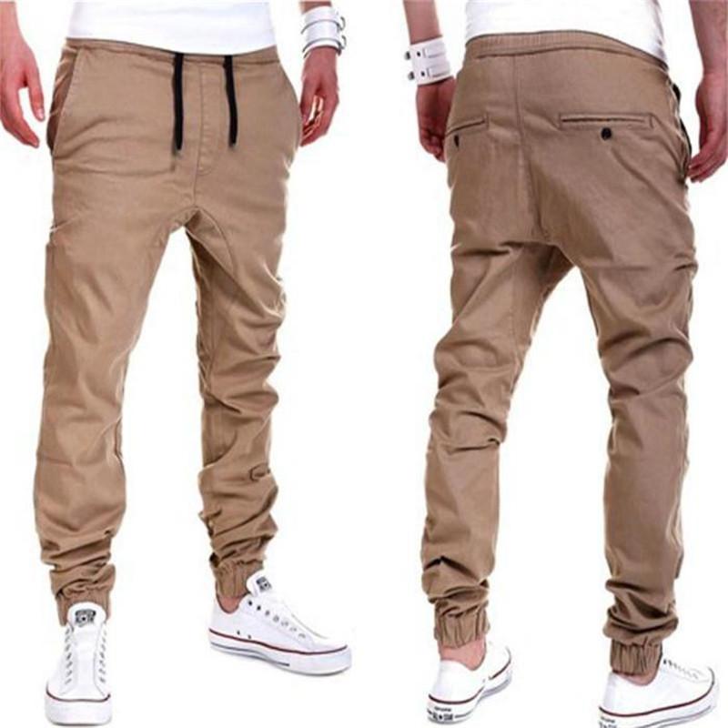 Pantalones Harem informales para hombre, pantalones caídos con entrepierna caída 