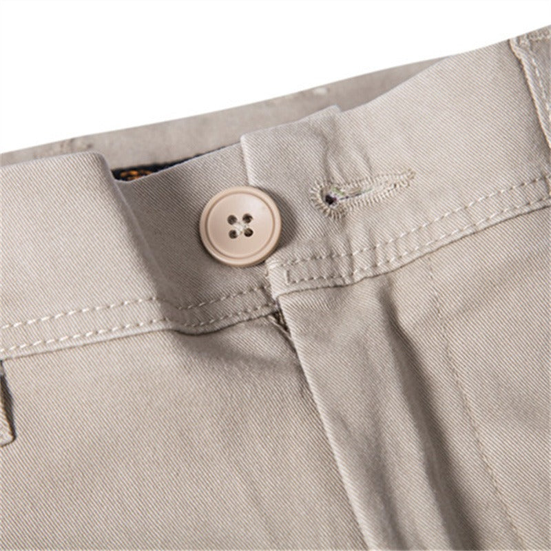 Nuevos pantalones informales de otoño para hombre, ropa transpirable para hombre, pantalones de algodón gruesos versátiles de negocios para jóvenes japoneses