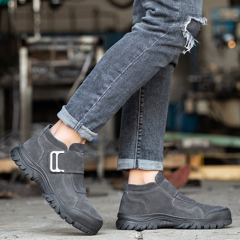 Welder Safety Shoes For Men's Work Anti Scalding Steel Toe Cap Anti-Smashing Anti Piercing Lightweight Non Slip And Wear Resistant