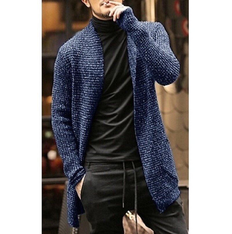 Men Knitted Cardigan Sweater