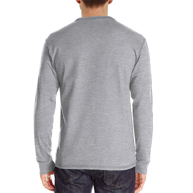 Men's Long Sleeved Round Neck T-Shirt