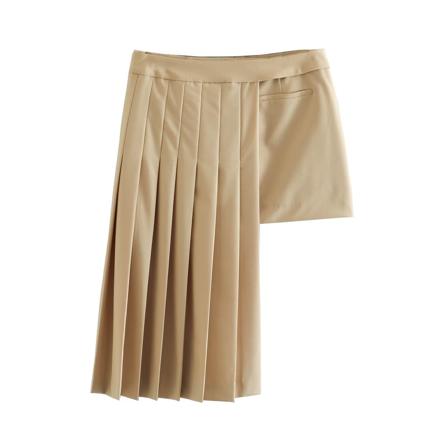 New Fashion Pleated Asymmetric Casual Half skirt