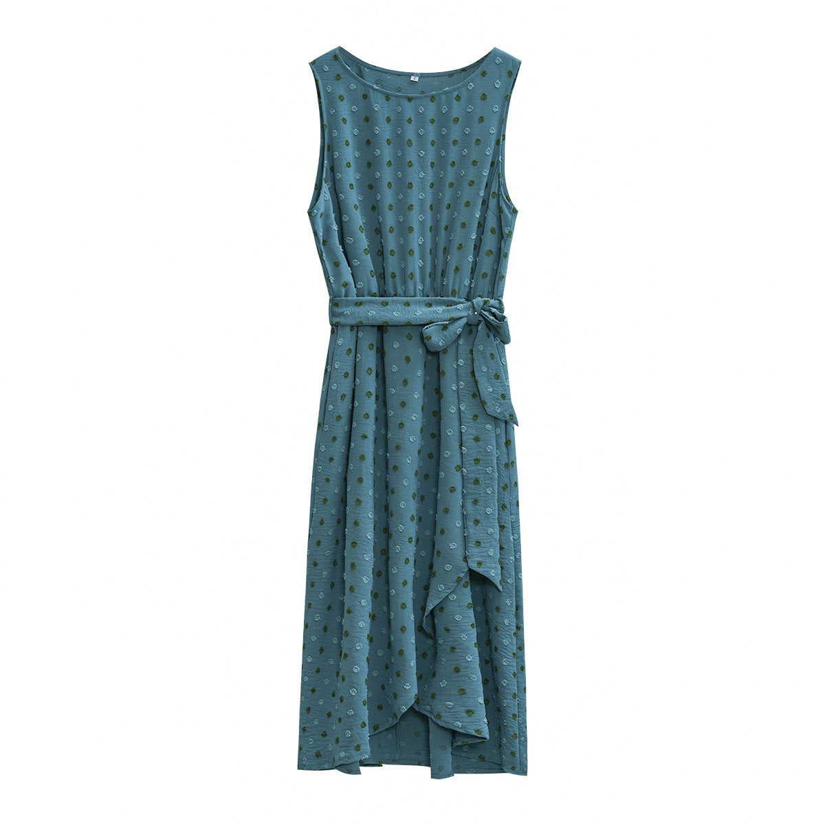 Women's Elegant Jacquard Sleeveless Tank Top Long Dress