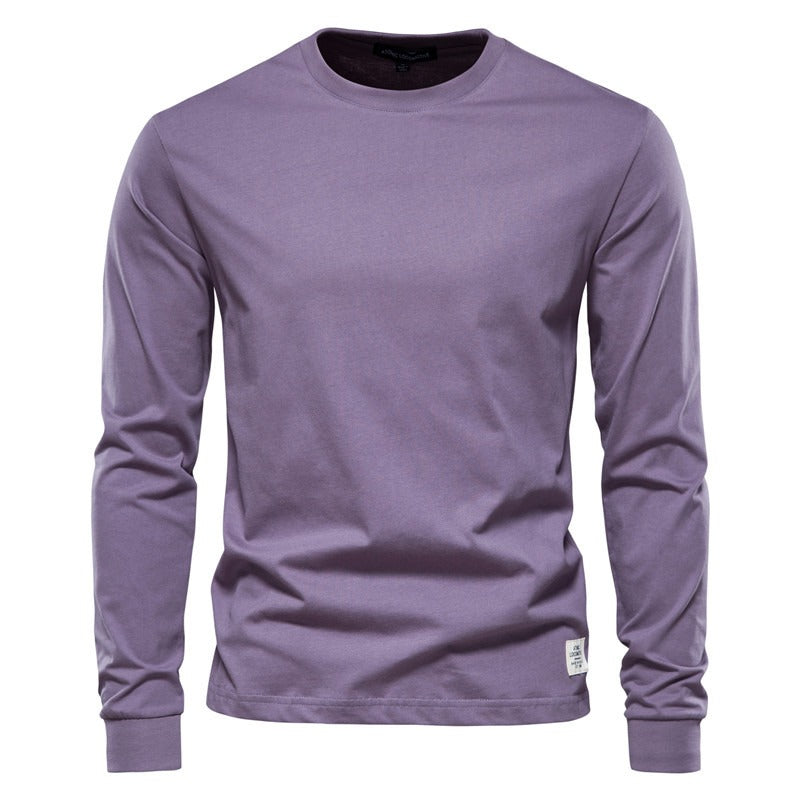 Long Sleeve New Men's Cotton T-Shirt