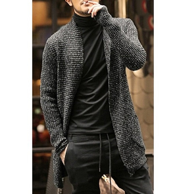 Men Knitted Cardigan Sweater