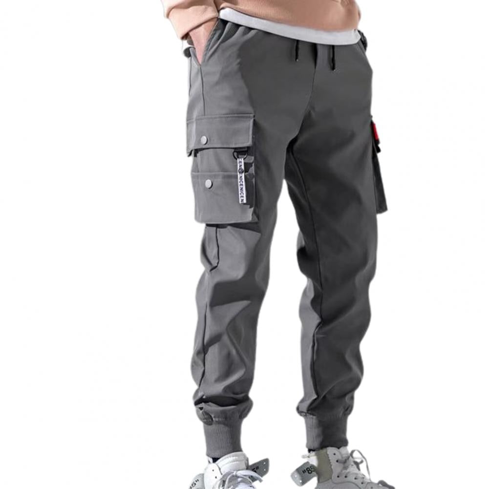 Men Multi-pocket Cargo Pants Skinny Fit