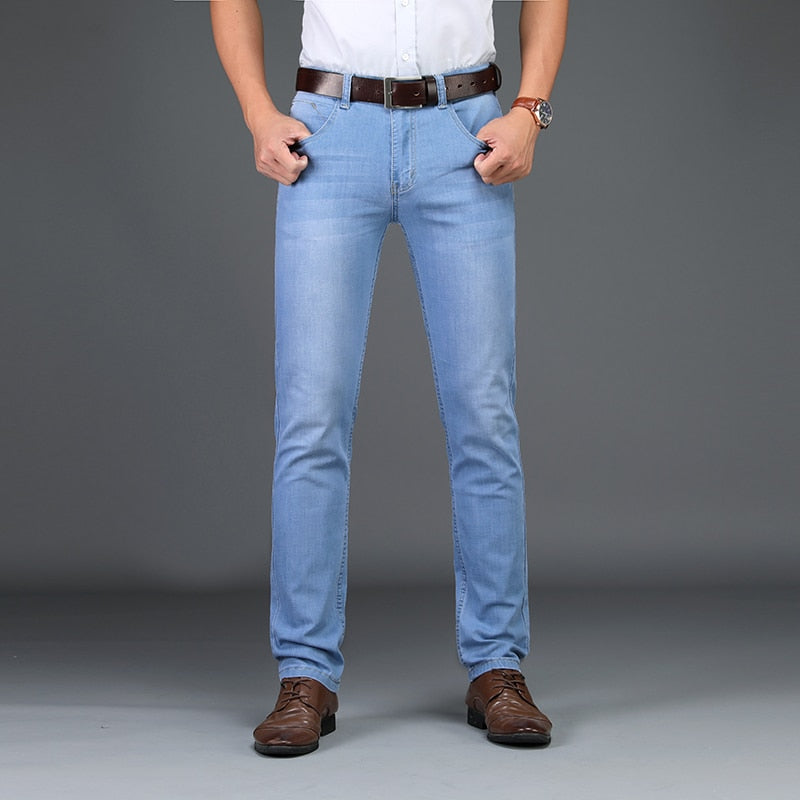 Fashion Men Casual Jeans Slim Fit