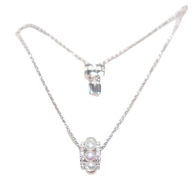 S925 Sterling Silver Necklace Women Set Diamond