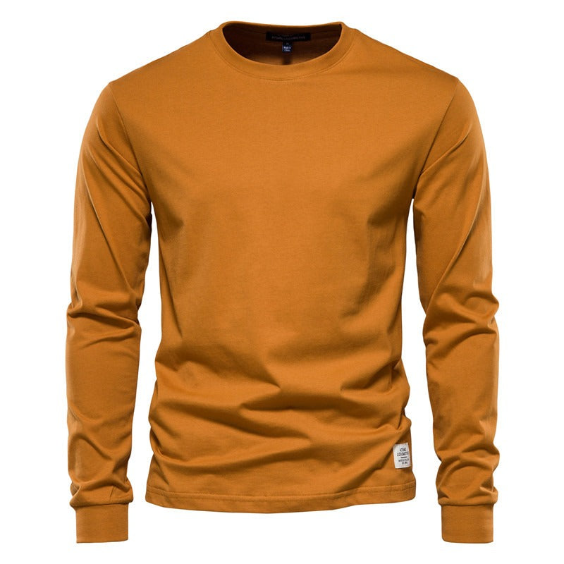 Long Sleeve New Men's Cotton T-Shirt