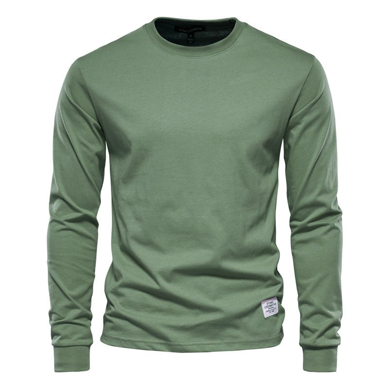 Long Sleeve New Men's Cotton T-Shirt