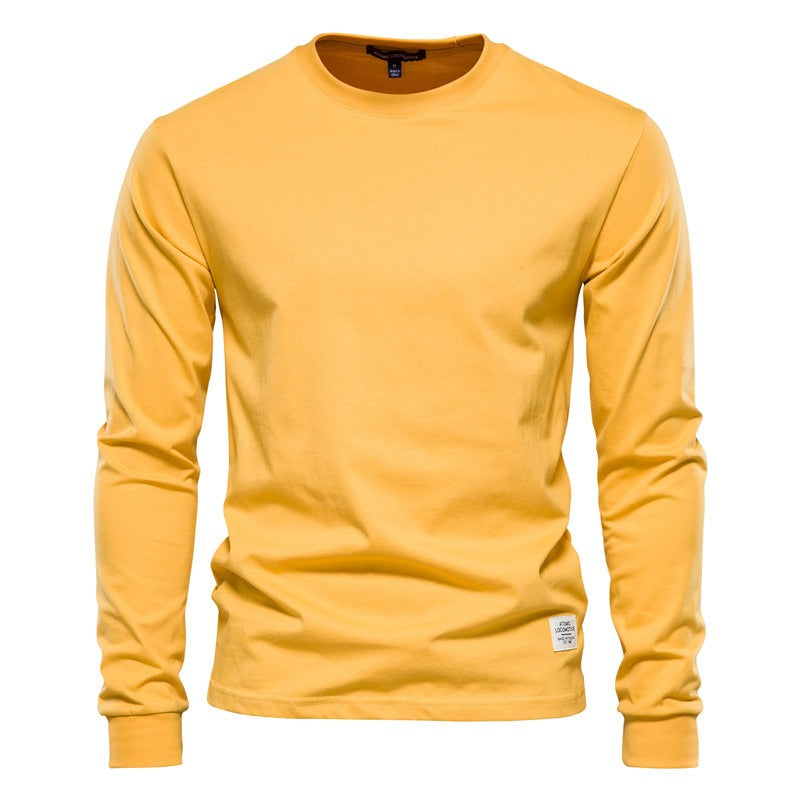 Long Sleeve New Men's Cotton T-Shirt