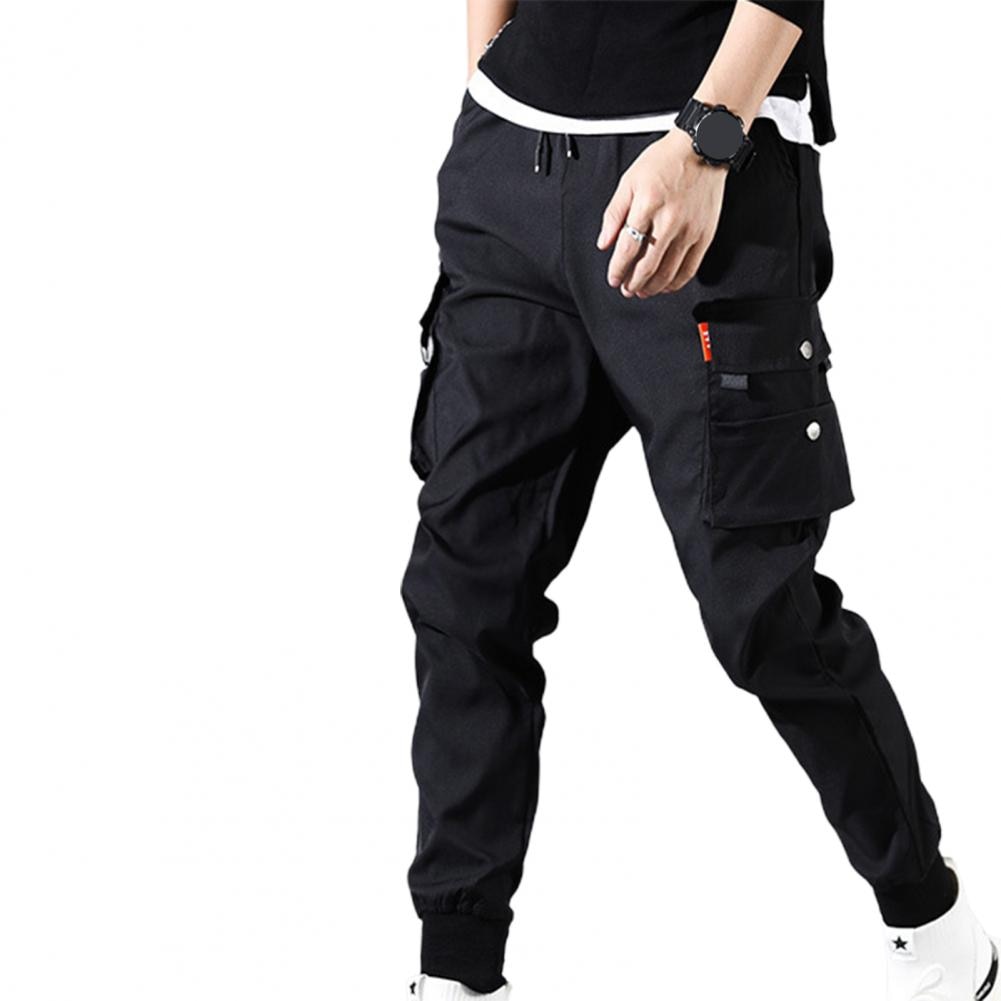 Men Multi-pocket Cargo Pants Skinny Fit