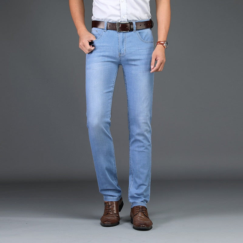 Fashion Men Casual Jeans Slim Fit