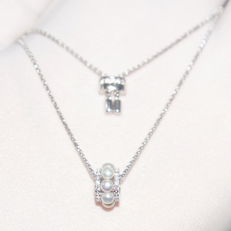 S925 Sterling Silver Necklace Women Set Diamond